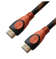 Кабель Grand-X HDMI - HDMI (M/M), 1.5 м, Black-Orange (HDN-HDN-4K)