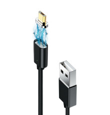 Кабель Grand-X USB - micro USB (M/M), магнитный, 1 м, Black (MG-01M)