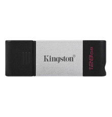 Флеш-накопитель USB3.2 128GB Type-C Kingston DataTraveler 80 Grey/Black (DT80/128GB)