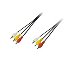 Кабель Piko 3xRCA - 3xRCA (M/M), 1.5 м, Black (1283126473951)