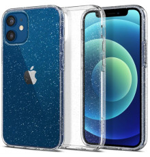 Чохол-накладка Spigen Liquid Crystal Glitter для Apple iPhone 12 Mini Crystal Quartz (ACS01741)