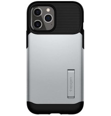 Чeхол-накладка Spigen Slim Armor для Apple iPhone 12 Pro Max Satin Silver (ACS01482)