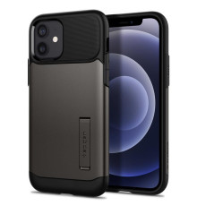Чохол-накладка Spigen Slim Armor для Apple iPhone 12/12 Pro Gunmetal (ACS01524)