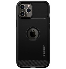 Чохол-накладка Spigen Rugged Armor для Apple iPhone 12/12 Pro Matte Black (ACS01700)