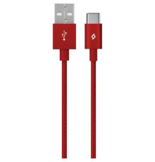 Кабель Ttec AlumiCable USB - USB Type-C (M/M), 1.2 м, Red (2DK18K)