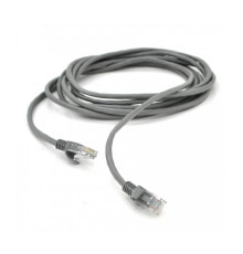 Патч-корд литий PCR-CCA/0.5G/00209 UTP, RJ45, Cat.5e, 0.5m, сірий