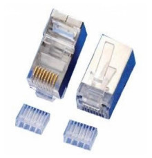 Конектор RJ 45 Merlion (RJ45ML-2-50-2-50-CAT6-FTP/10566) із позолоченими контактами (50 шт/уп)