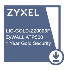 Підписка на сервіс ZYXEL Gold Security Pack (AS, AV, CF, IDP / DPI, Sandboxing, SecuReporter, 72 AP) терміном 1 рік для ATP500 (LIC-GOLD-ZZ0003F)
