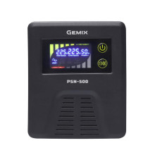 ИБП Gemix PSN-500 (PSN500VA), Lin.int., LCD, 1хEURO, металл