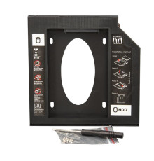 Перехідник Frime для установки 2.5" SSD/HDD у відсік приводу 9.5мм Black (FHDC950P)