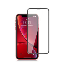 Захисне скло для Apple iPhone 11/XR Black, 0.3мм, 4D ARC, Люкс (Z15791)