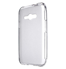 Чохол-накладка Drobak Elastic PU для Samsung Galaxy J1 Ace SM-J110 White Clear (216969)