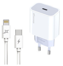 Мережевий зарядний пристрій Grand-X (1xUSB-C 20W) White (CH-770L)