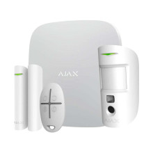 Комплект бездротової сигналізації Ajax StarterKit Cam Plus (8EU) UA white з фотоверифікацією тривог і підтримкою LTE