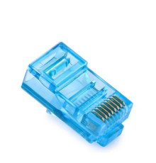 Конектор RJ 45 Merlion (RJ45ML-BL/05355) Cat. 5 UTP, Blue, 100 шт/уп