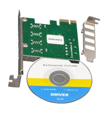 Контролер Frime VIA VL805 (ECF-PCIEtoUSB008.LP) PCI-E-4xUSB3.0