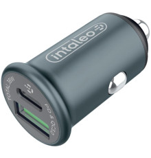 Автомобильное зарядное устройство Intaleo CCGQPD238 (2USB, 3A) Grey (1283126509971)