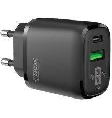 Мережевий зарядний пристрій Intaleo TCGQPD220 (2USBx3A) Black (1283126509995)