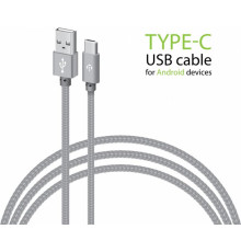 Кабель Intaleo CBGNYT1 USB - USB Type-C (M/M), 1 м, Grey (1283126489136)