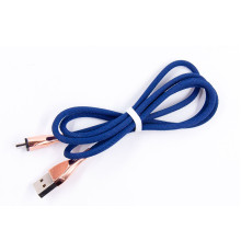 Кабель Dengos USB - microUSB (M/M) 1 м Dark Blue (NTK-M-SET-DBLUE)