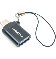 Адаптер Cabletime OTG USB Type-C - USB (M/F) Black (CA913688)