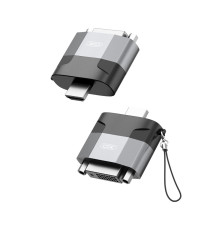 Адаптер XO HDMI-DVI (M/F) Black/Grey (GB013-HDMIDVI.tranish)