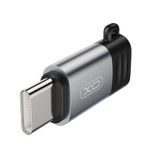 Адаптер XO Lightning - USB Type-C (F/M) Grey (NB263B.tranish)