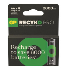 Аккумуляторы GP Recyko Pro AA/HR06 NI-MH 2000 mAh BL 4 шт