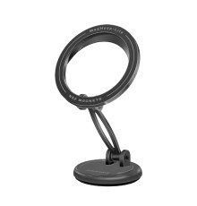 Автотримач для смартфона магнітний Promate MagHoop-Lite Black