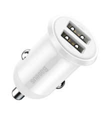 Автомобильное зарядное устройство Baseus Grain Pro 4.8A 2USB White (CCALLP-02)