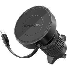 Автомобільний зарядний пристрій Promate Magdrive-r Black