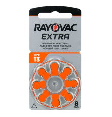Батарейка Rayovac Extra 13 (13AUX-8XEMF) BL 8 шт (для слуховых аппаратов)
