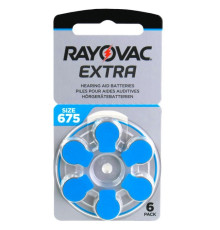 Батарейка Rayovac Extra 675 (675AUX-6XEMF) BL 6 шт (для слуховых аппаратов)