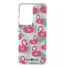 Чохол-накладка Case-Mate Tough Prints для Samsung Galaxy S21 Ultra SM-G998 Float On Flamingos (CM047278)
