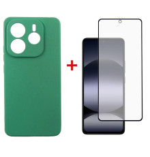 Чохол-накладка Dengos Soft для Xiaomi Redmi Note 14 5G Mint (DG-KM-131) + захисне скло