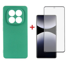 Чохол-накладка Dengos Soft для Xiaomi Redmi Note 14 Pro Mint (DG-KM-132) + захисне скло