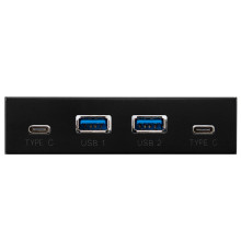 USB-хаб Frime USB 3.1 2 x type A & 2 x type C VL820 Black (ECF-FP2xTA&2xTC.32)