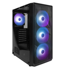 Корпус 1stPlayer FD3-BK-4F7 Black без БЖ