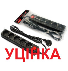Фільтр живлення FrimeCom (FC-B2005W 1.8 B) 5 розеток, 1.8 м, чорний