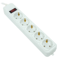 Фільтр живлення PowerPlant JY-1056/5B 5 розеток, 5м 100% медь, White (EX610587)