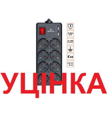 Фільтр живлення REAL-EL RS-8 Protect USB 3.0m Black