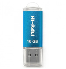 Флеш-накопичувач USB 16GB Hi-Rali Rocket Series Blue (HI-16GBVCBL)