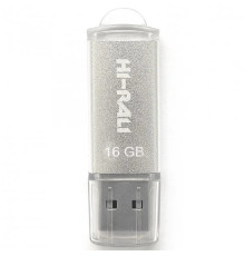 Флеш-накопитель USB 16GB Hi-Rali Rocket Series Silver (HI-16GBVCSL)
