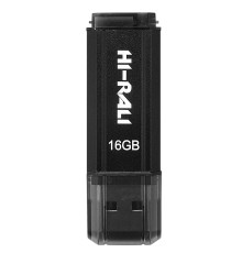 Флеш-накопичувач USB 16GB Hi-Rali Stark Series Black (HI-16GBSTBK)