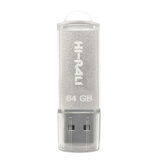 Флеш-накопитель USB 64GB Hi-Rali Rocket Series Silver (HI-64GBVCSL)