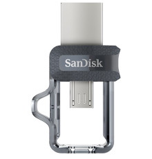 Флеш-накопитель USB3.0 64GB OTG SanDisk Ultra Dual M3.0 Black (SDDD3-064G-G46)