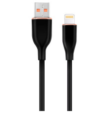 Кабель Cablexpert USB - Lightning (M/M), 2.1 A, 1.5 м, Black (CC-USB2S-AM8PM-1.5M-BK)