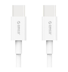 Кабель Orico USB Type-C - USB Type-C (M/M), 100W, 1 м White (CA913381)