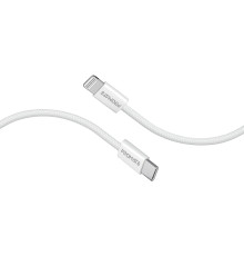 Кабель Promate USB Type-C - Lightning (M/M), 3 A, 27 W, 1.2 м, EcoLine-Ci120 White (ecoline-ci120.white)