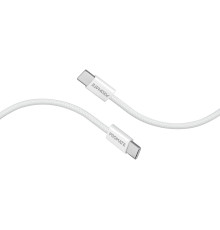Кабель Promate USB Type-C - USB Type-C (M/M), 3A, 60W, 2 м, White (ecoline-cc200.white)